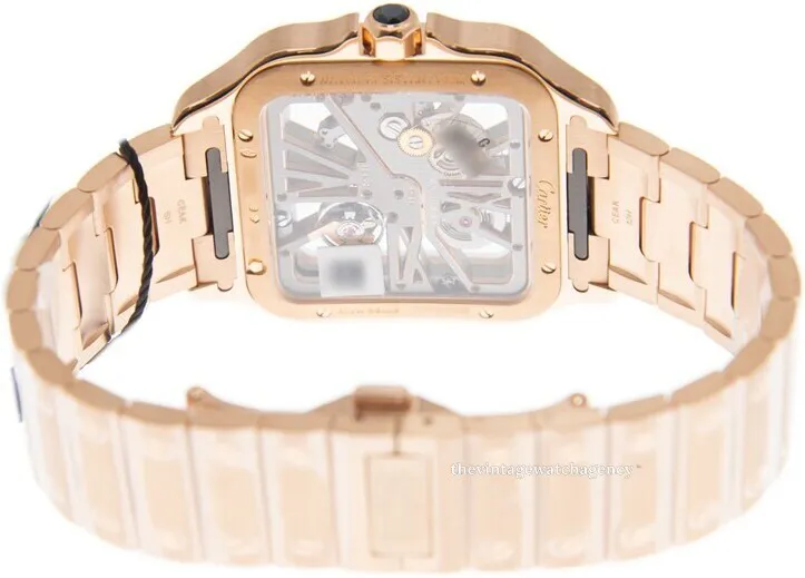 Cartier Santos WHSA0016 Rose gold dial 2