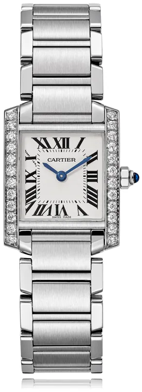 Cartier Tank Française W4TA0008 25mm Stainless steel Silver