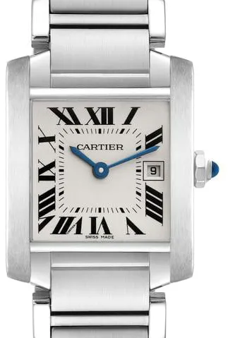 Cartier Tank Française W51011Q3 25mm Stainless steel Silver