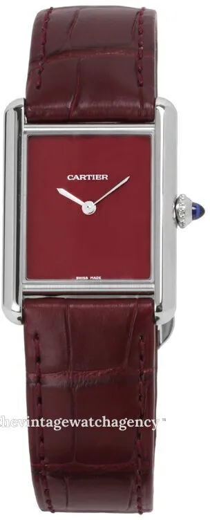 Cartier Tank Must WSTA0054 Stainless steel Red