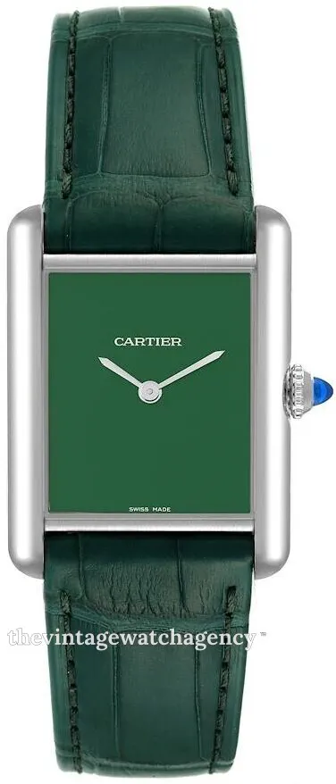 Cartier Tank Must WSTA0056 Stainless steel Green