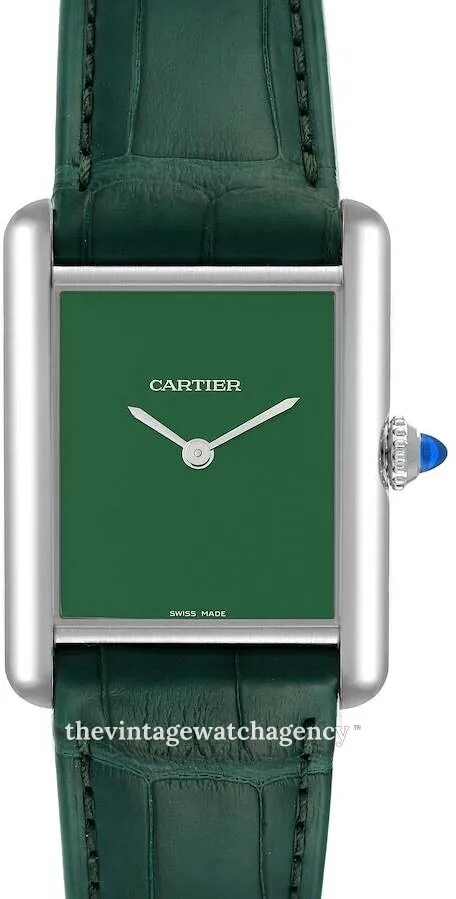 Cartier Tank Must WSTA0056 Stainless steel Green 1