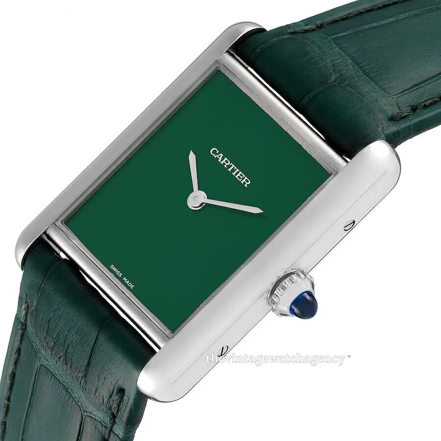 Cartier Tank Must WSTA0056 Stainless steel Green 2