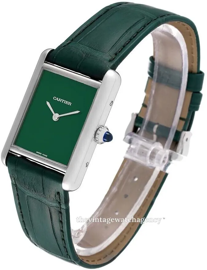 Cartier Tank Must WSTA0056 Stainless steel Green 4