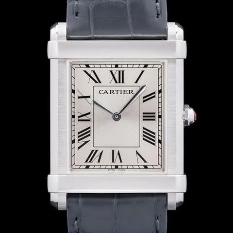 Cartier Tank WGTA0074 39.5mm Platinum Silver