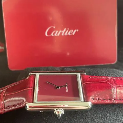 Cartier Tank WSTA0054 33.5mm Stainless steel Red