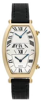 Cartier Tonneau W1502853 46mm Yellow gold Silver