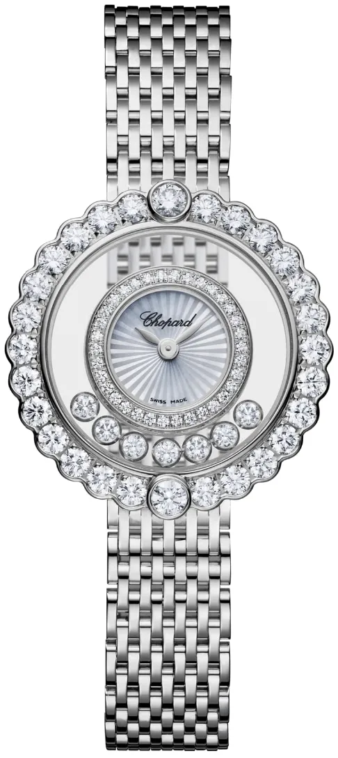 Chopard Happy Diamonds 204180-1201 30mm White gold and Diamond Mother-of-pearl