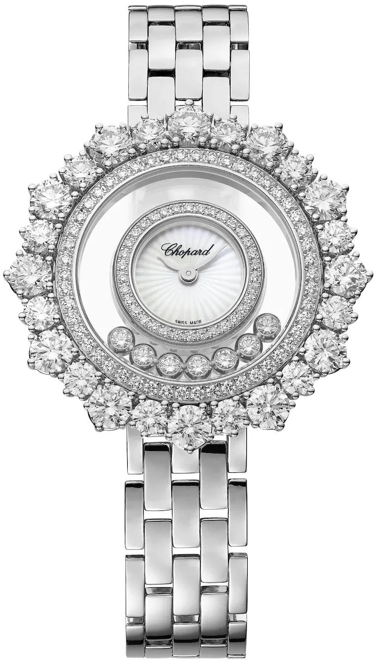 Chopard Happy Diamonds 209437-1601 36.3mm White gold and Diamond Mother-of-pearl