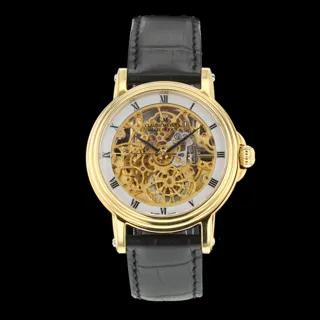 Claude Meylan Skeleton 3262 P 38mm 10 micron gold plated steel Golden