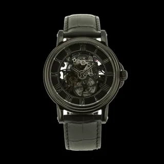 Claude Meylan skeleton 3263 42mm Stainless steel Black