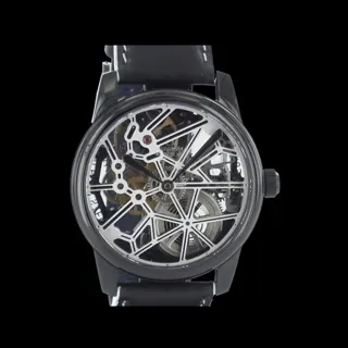 Claude Meylan Skeleton 6144 NW 42mm Stainless steel White