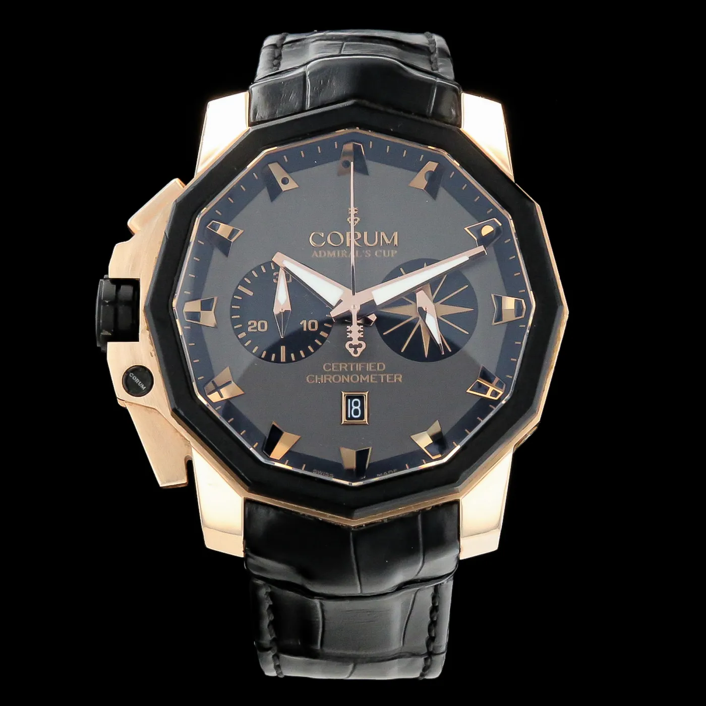 Corum Admiral's Cup 753.231.91 48mm Rose gold Slate grey