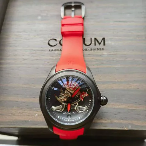 Corum Bubble 082.310.98/0376 PIRA 46mm Stainless steel Black