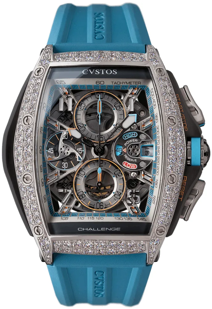 Cvstos Challenge III B00107.4102003 53.5mm Stainless steel Blue and White