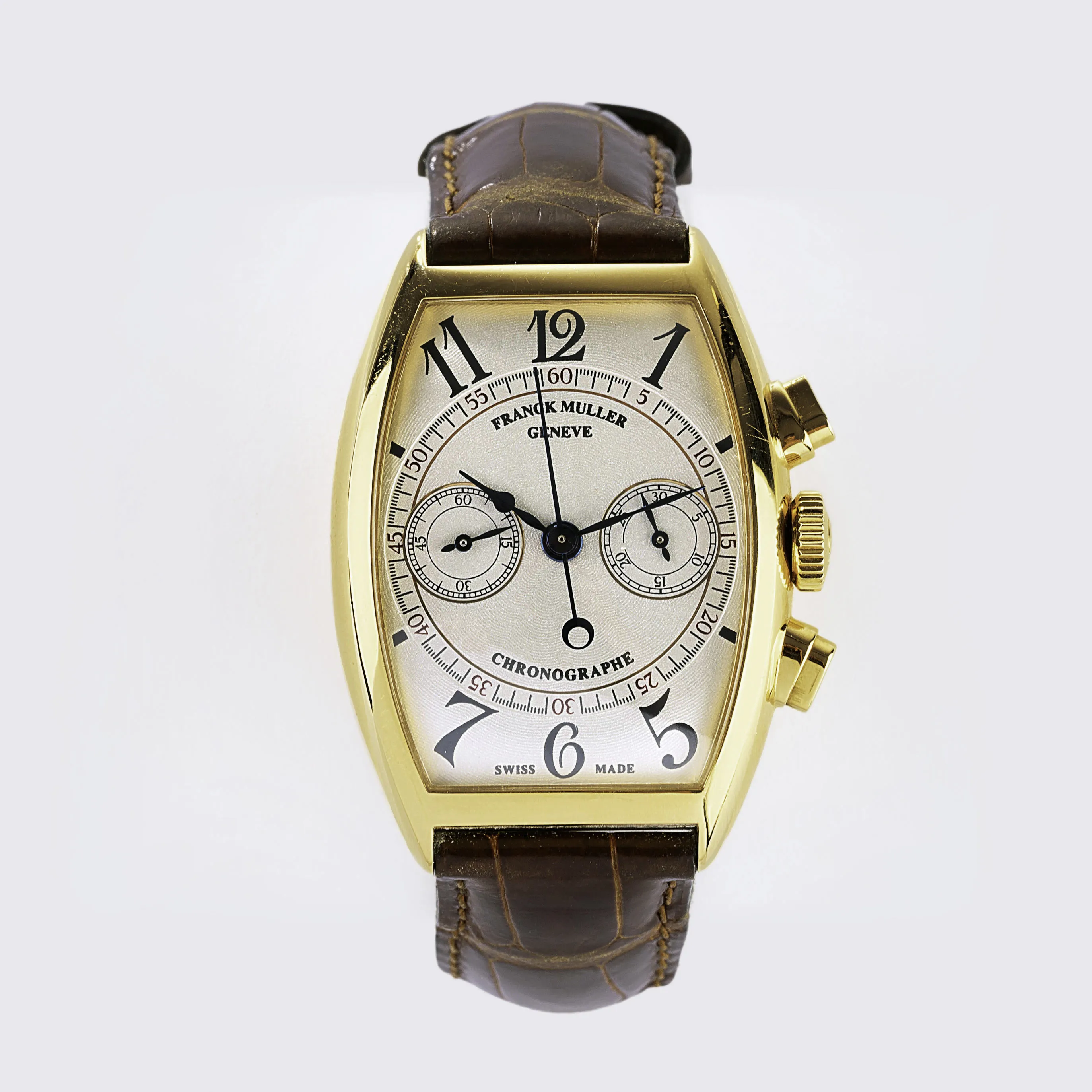 Franck Muller Casablanca 5850 CC 32mm 18k yellow gold White