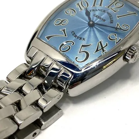 Franck Muller Cintree Curvex 7502 QZ 29mm Stainless steel Blue 4