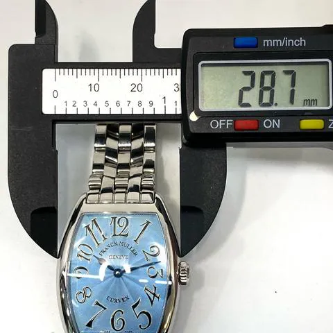 Franck Muller Cintree Curvex 7502 QZ 29mm Stainless steel Blue 8