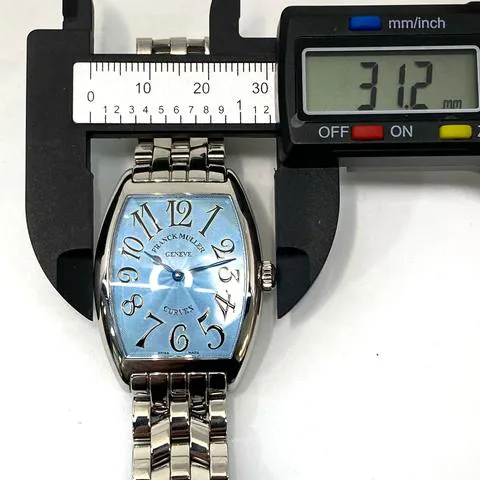 Franck Muller Cintree Curvex 7502 QZ 29mm Stainless steel Blue 9