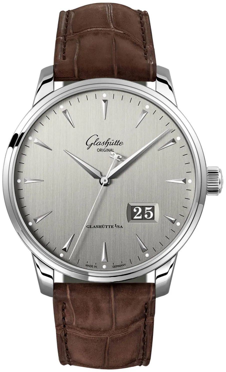 Glashütte Senator Excellence 1-36-03-03-02-31 42mm Stainless steel Silver and Gray