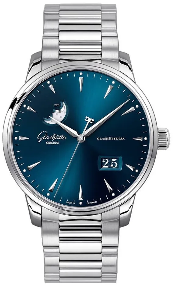 Glashütte Senator Excellence 1-36-04-04-02-71 42mm Stainless steel Blue