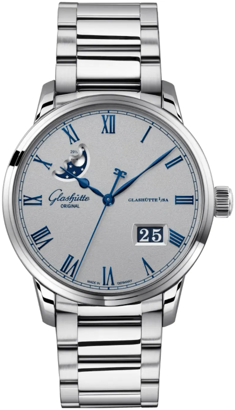 Glashütte Senator Excellence 1-36-24-02-02-71 40mm Stainless steel Grey , Silver