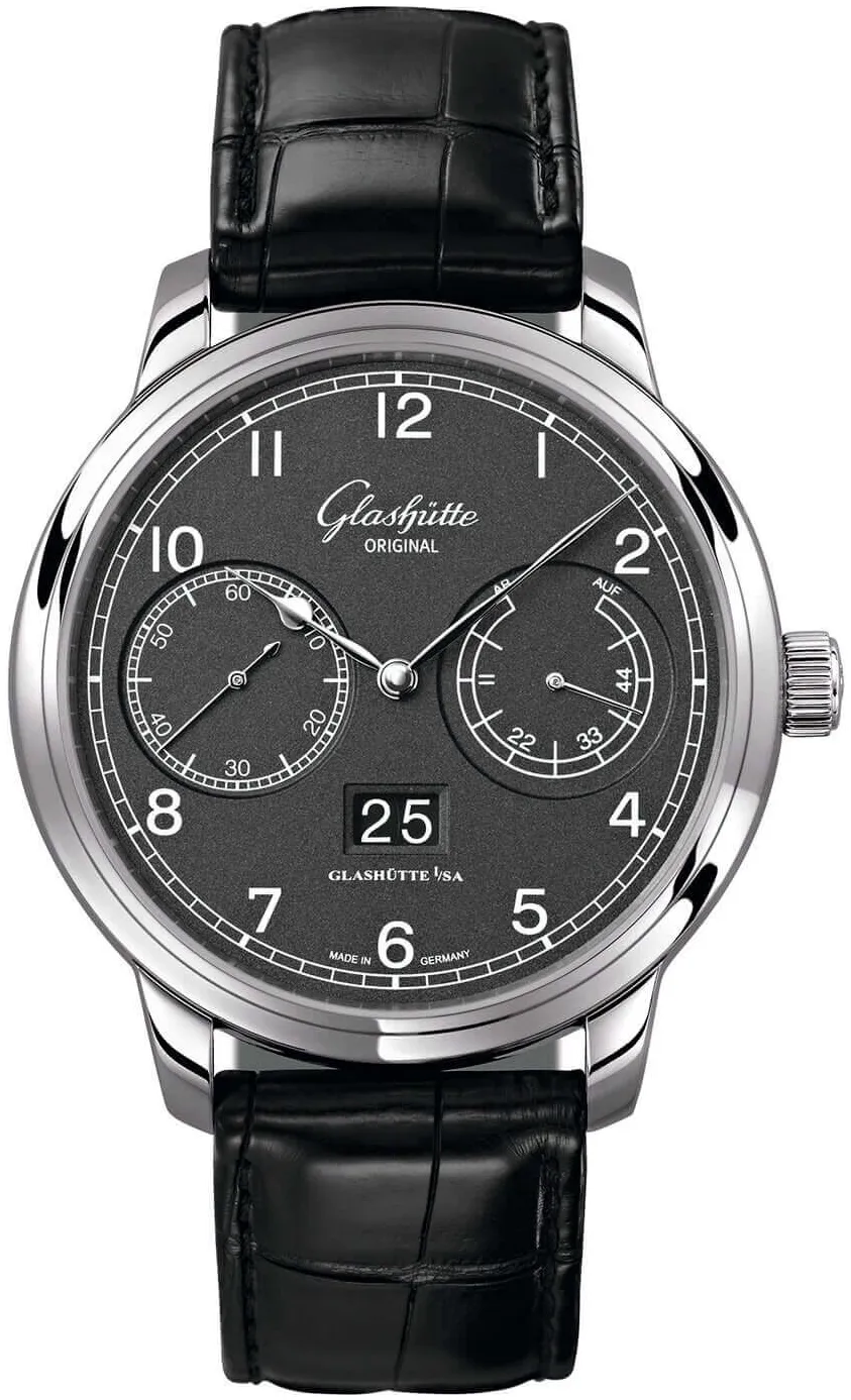 Glashütte Senator Observer 100-14-02-02-04 44mm Stainless steel Gray