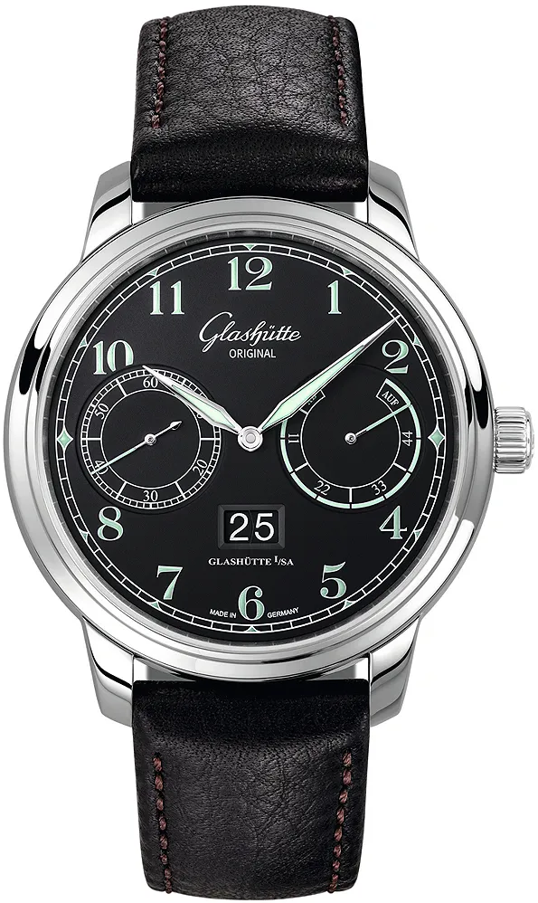 Glashütte Senator Observer 100-14-07-02-30 44mm Stainless steel Black