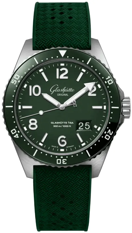 Glashütte Spezialist 1-36-13-07-83-33 43mm Stainless steel Green