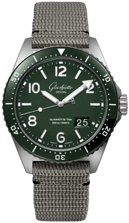 Glashütte Spezialist 1-36-13-07-83-34 43mm Stainless steel Green