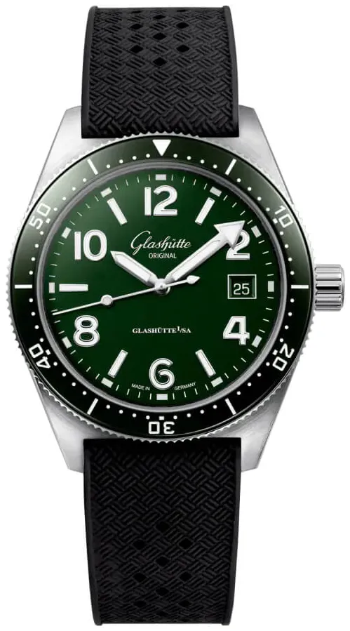 Glashütte Spezialist 1-39-11-13-83-33 39.5mm Stainless steel Green