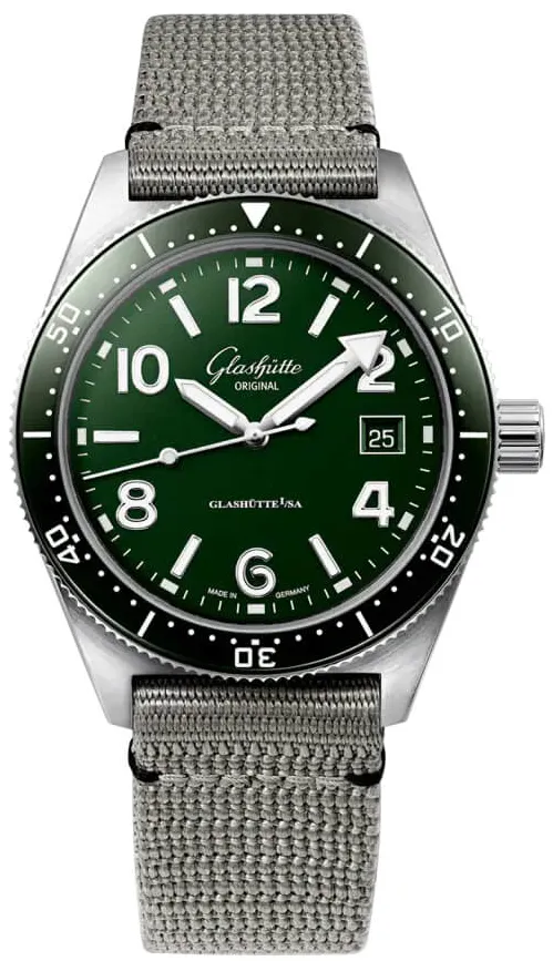 Glashütte Spezialist 1-39-11-13-83-34 39.5mm Stainless steel Green