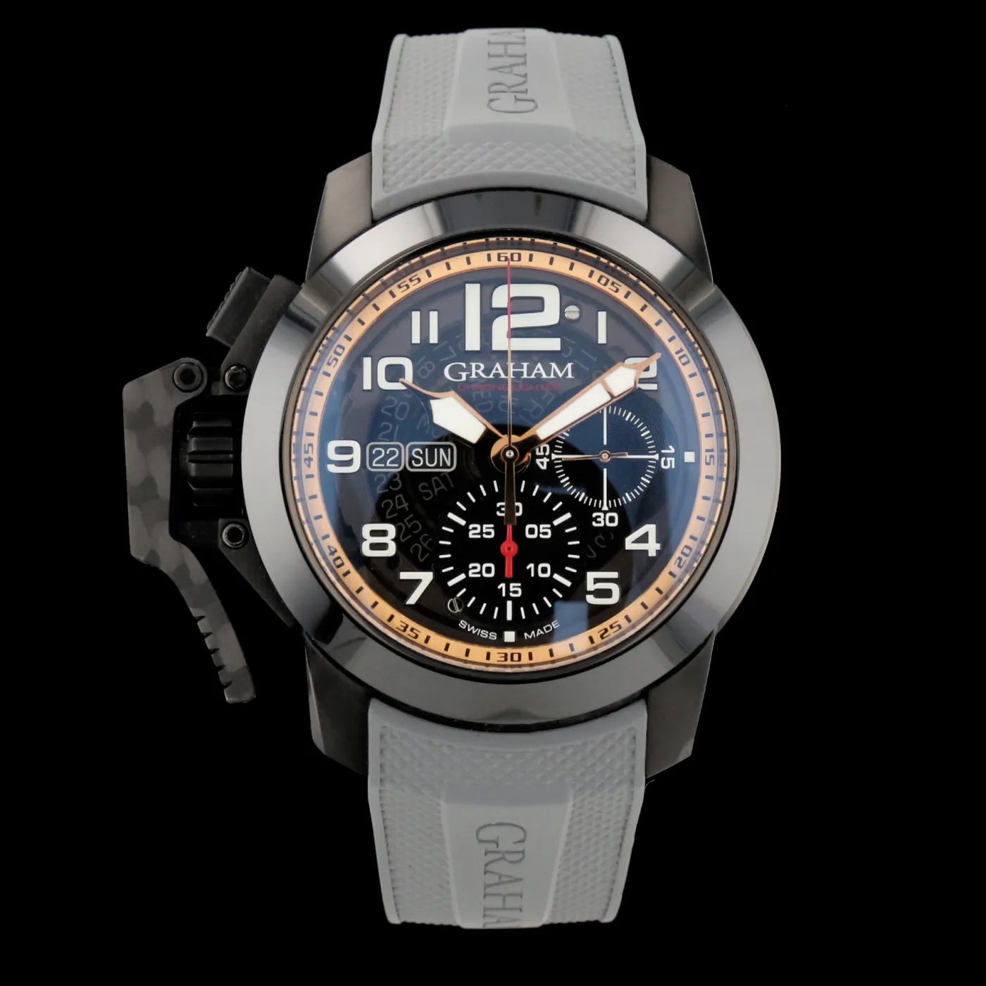 Graham Chronofighter Oversize GR2FFDX 01 47mm Stainless steel Black