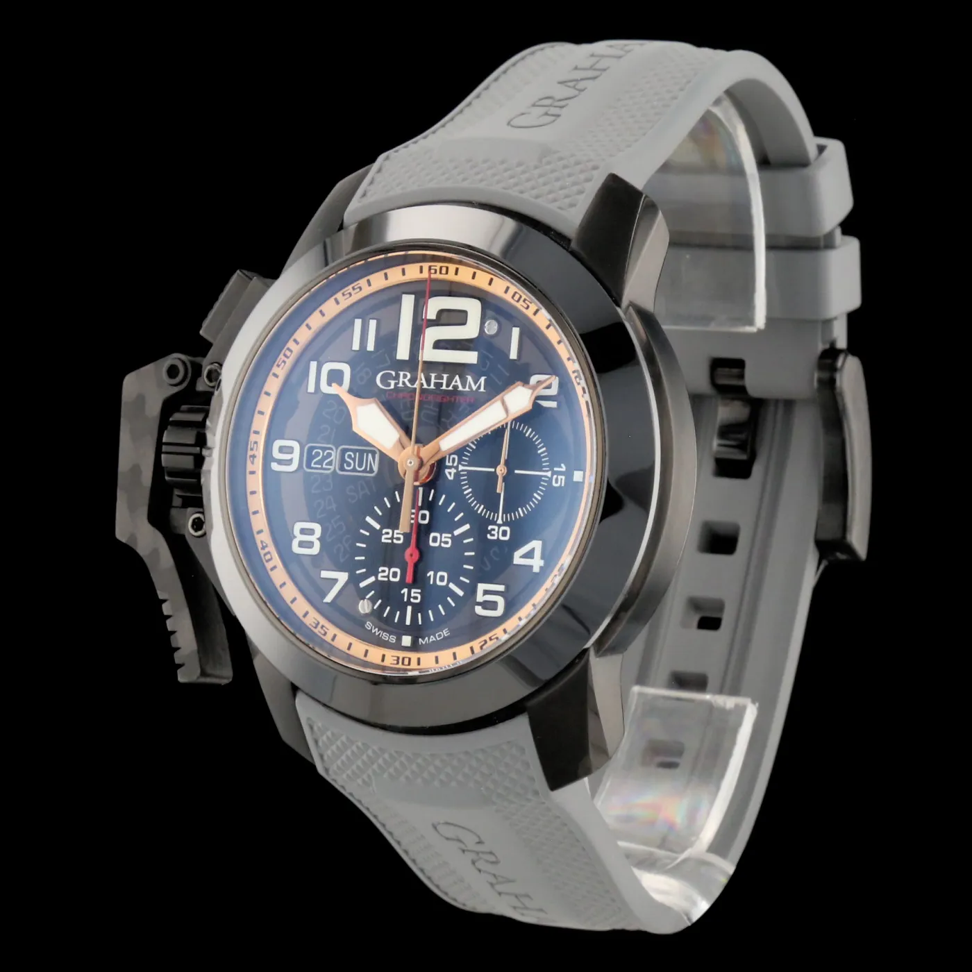 Graham Chronofighter Oversize GR2FFDX 01 47mm Stainless steel Black 1