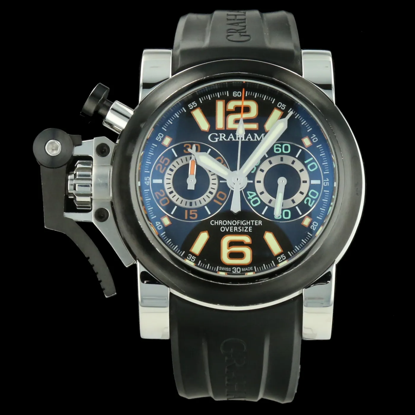 Graham Chronofighter Oversize 20VAV.B13A 47mm Stainless steel Black