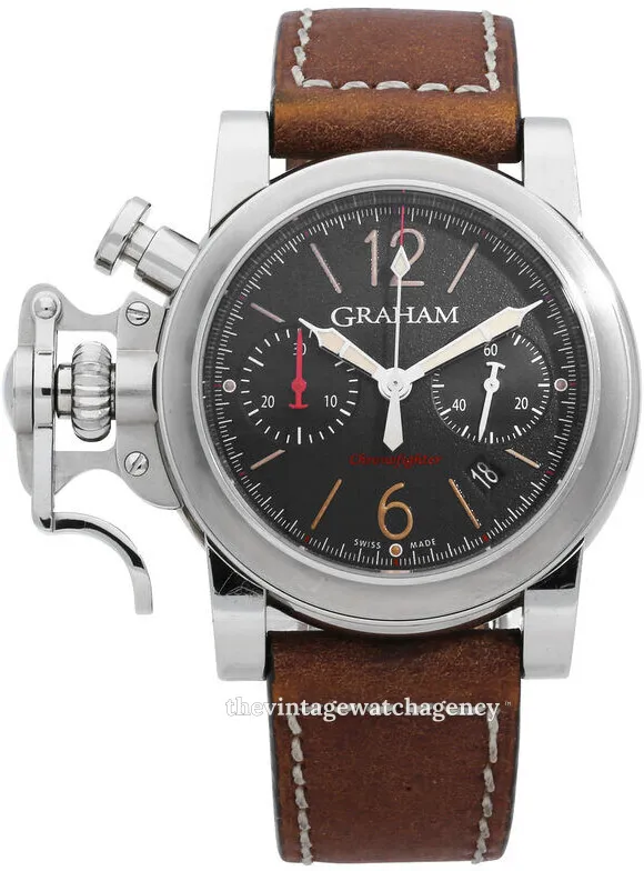 Graham Chronofighter R.A.C. 2CRBS.B10A 43mm Stainless steel Black