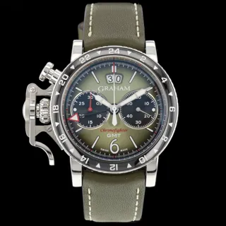 Graham Chronofighter 2CVBS. G01A Stainless steel Green