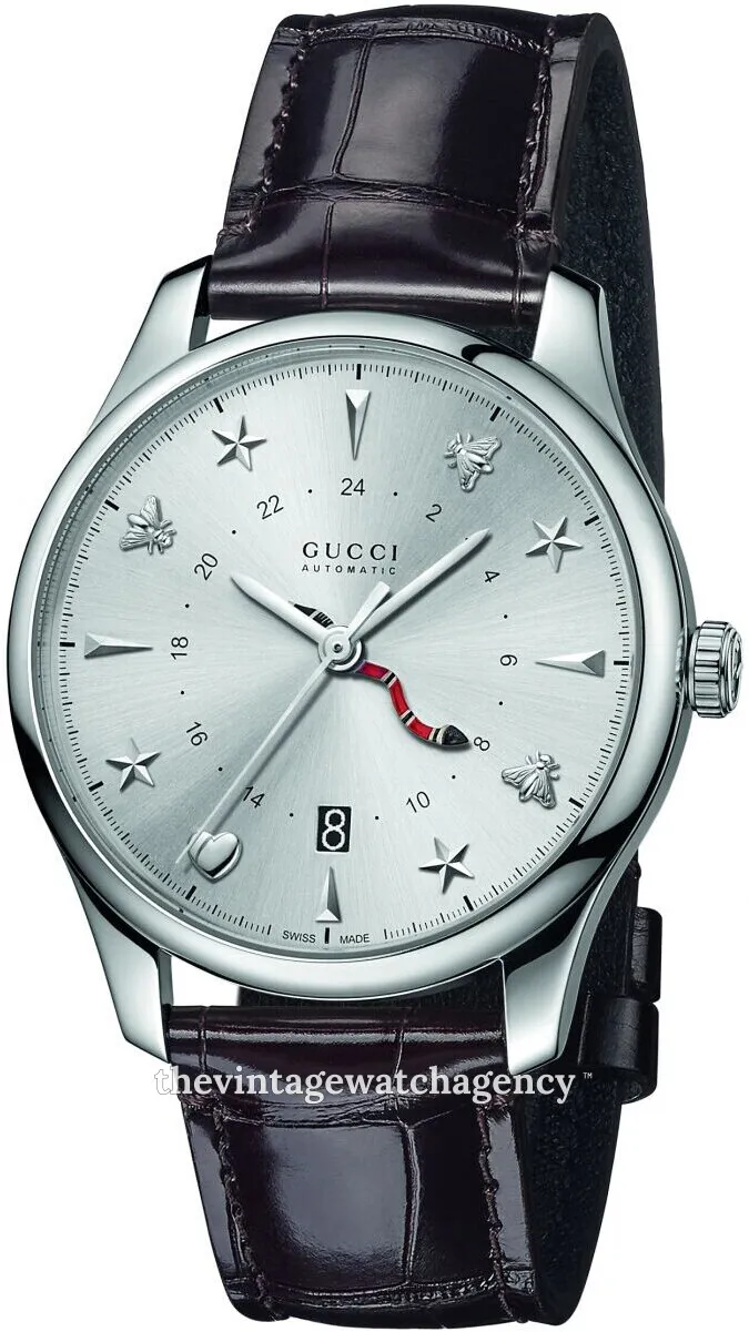 Gucci G-Timeless YA126332 40mm Stainless steel Silver