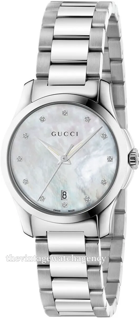 Gucci G-Timeless YA126542 27mm Stainless steel White