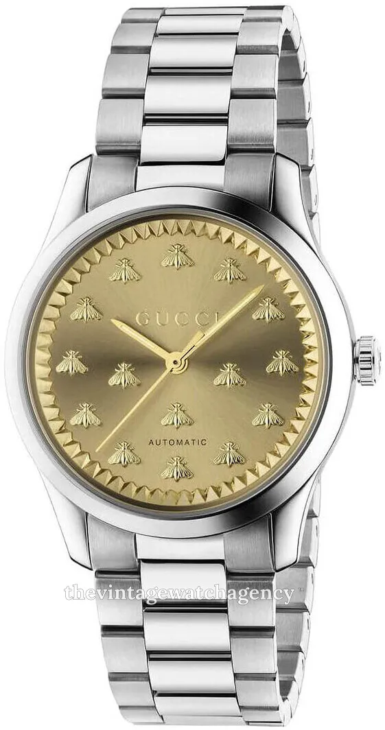 Gucci G-Timeless YA1264191 38mm Stainless steel Gold