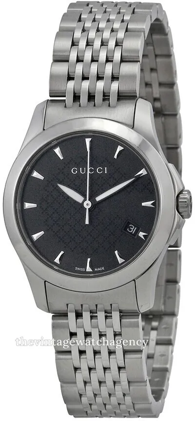 Gucci G-Timeless YA126502 27mm Stainless steel Black