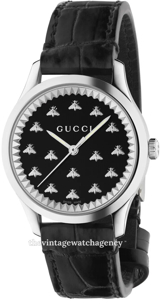 Gucci G-Timeless YA126380 42mm Stainless steel Black