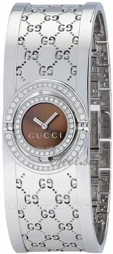 Gucci Twirl YA112504 23mm Stainless steel Brown