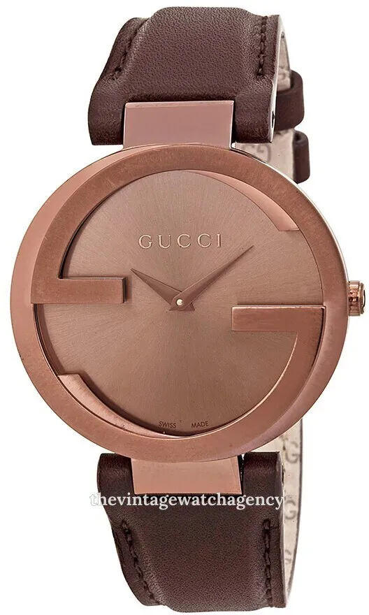 Gucci Interlocking YA133309 37mm Stainless steel Brown