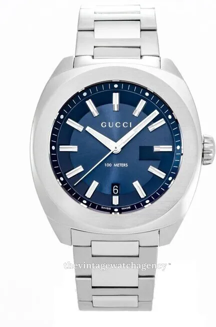 Gucci YA142205 44mm Stainless steel Blue