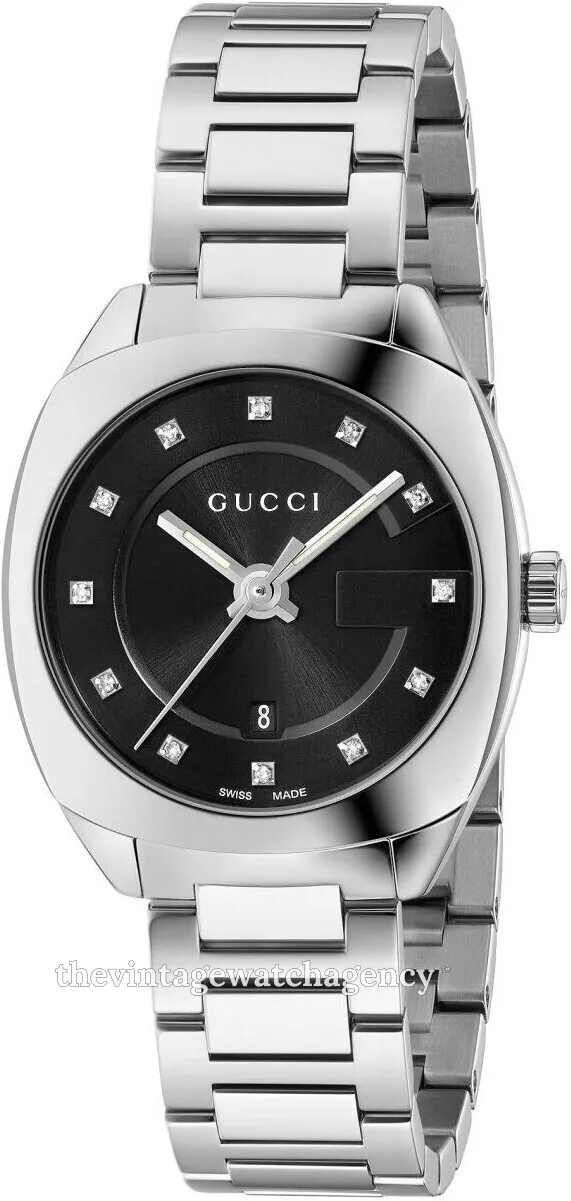 Gucci YA142503 28mm Stainless steel Black