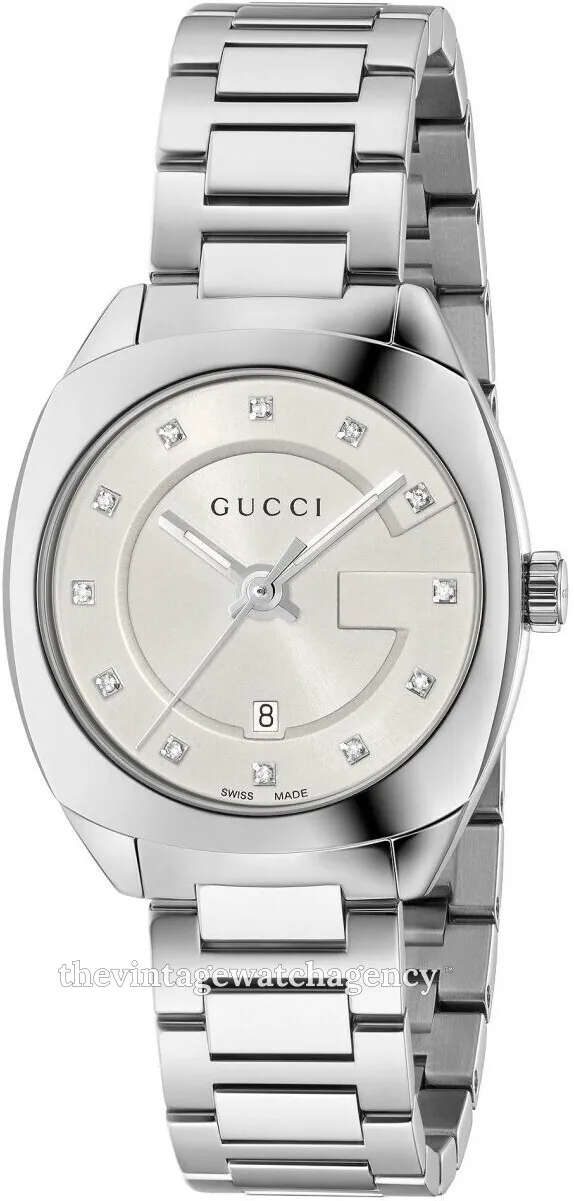 Gucci YA142504 30mm Stainless steel White