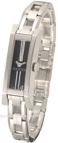 Gucci 107-112 YA110502 Stainless steel Black