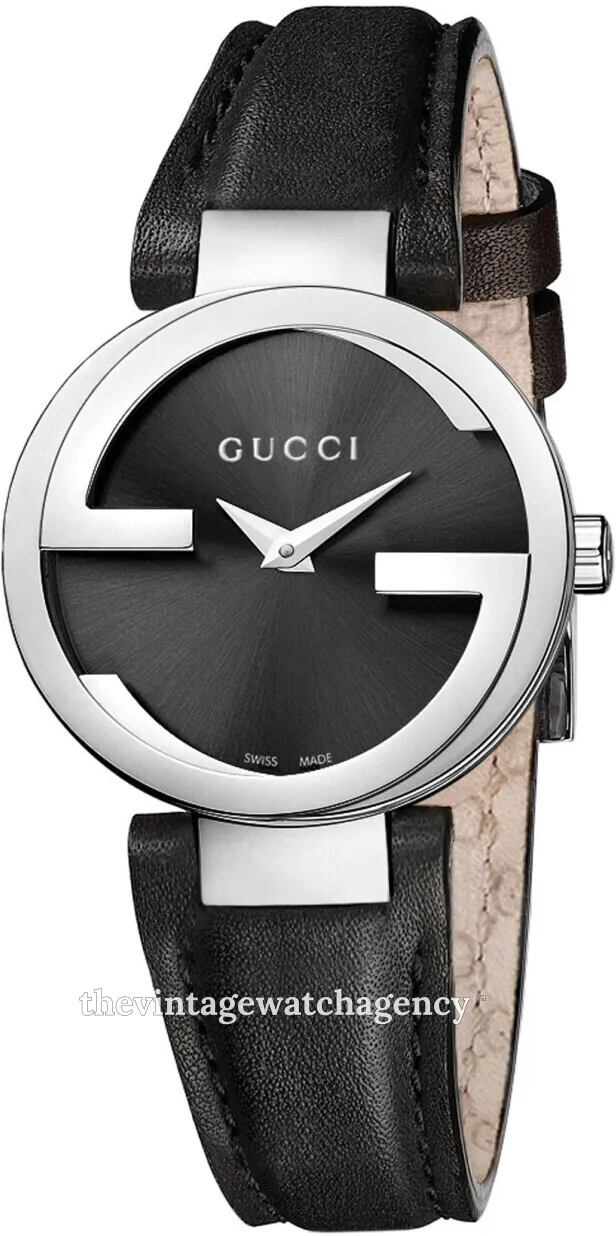 Gucci 133 SM YA133501 29mm Stainless steel Black