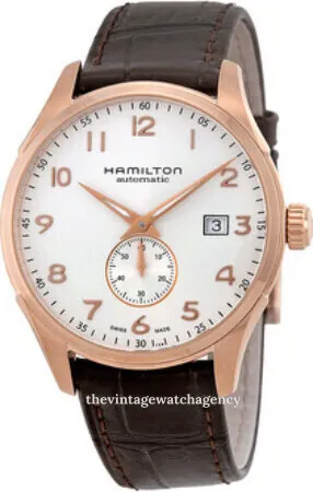 Hamilton American Classic H38465501 38mm Brushed/polished rose gold colored steel Brown